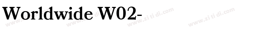 Worldwide W02字体转换